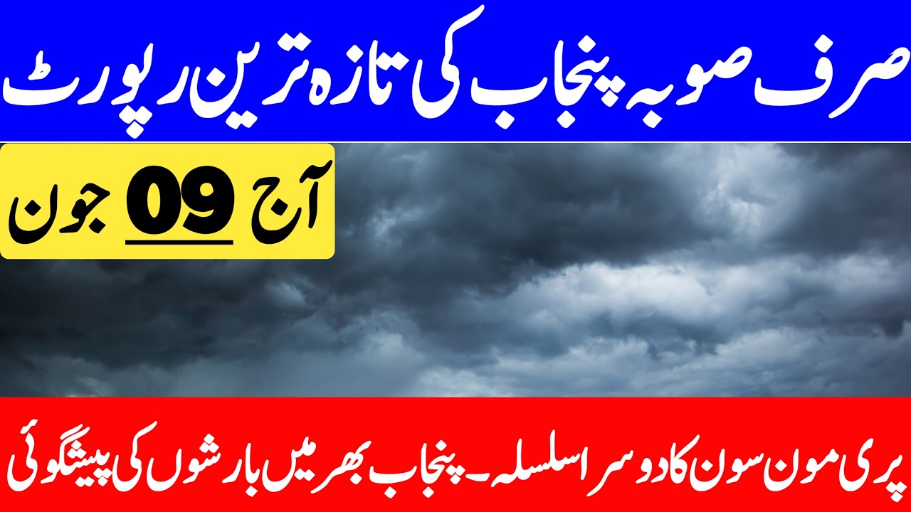 Pre Monsoon Rain's Alert | Torrential Downpour In Punjab | Punjab Weather Report
