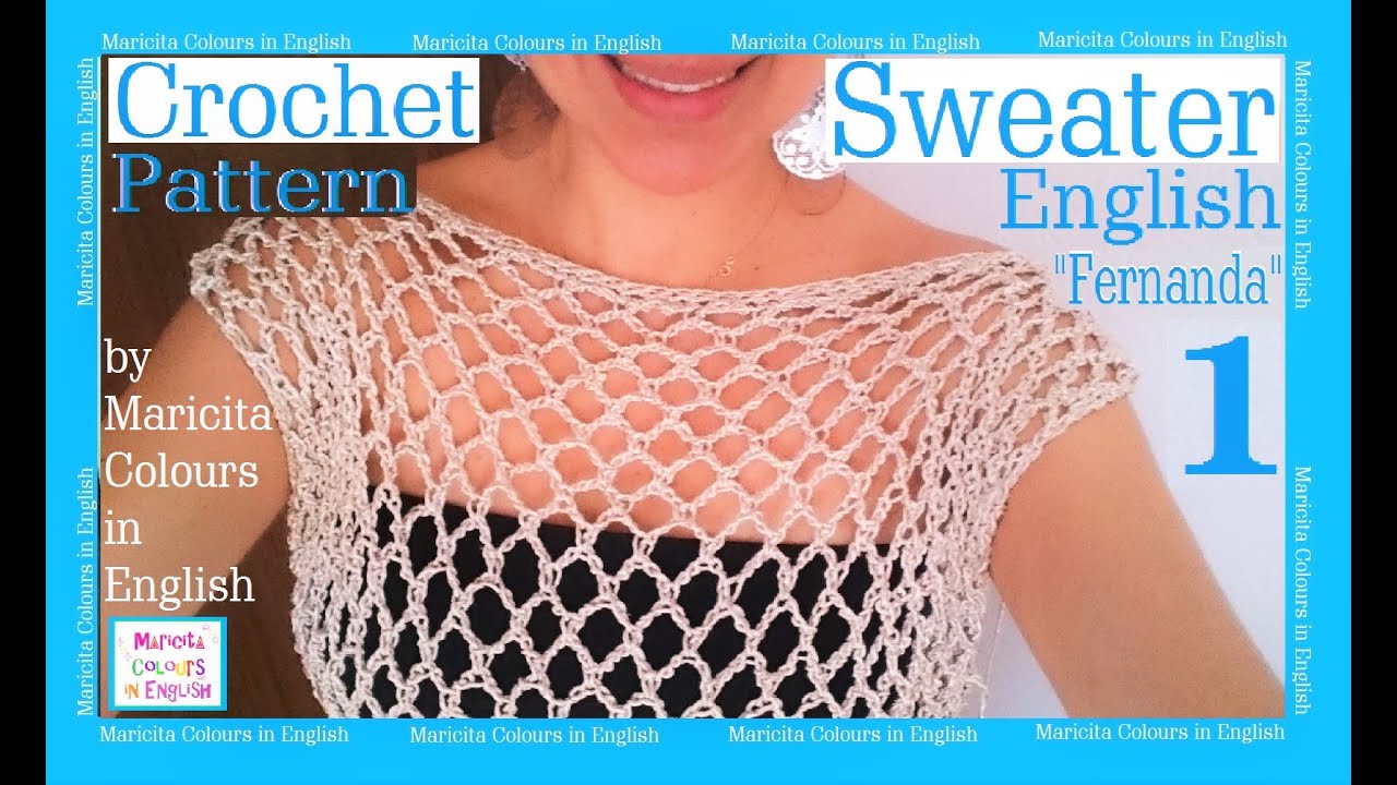 Sweater off shoulder Crochet 