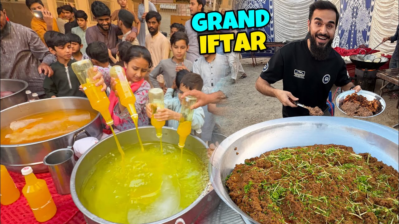 Grand iftar ki tayarian 😍 Pehli baar aisa menu dekha iftar mein 😳