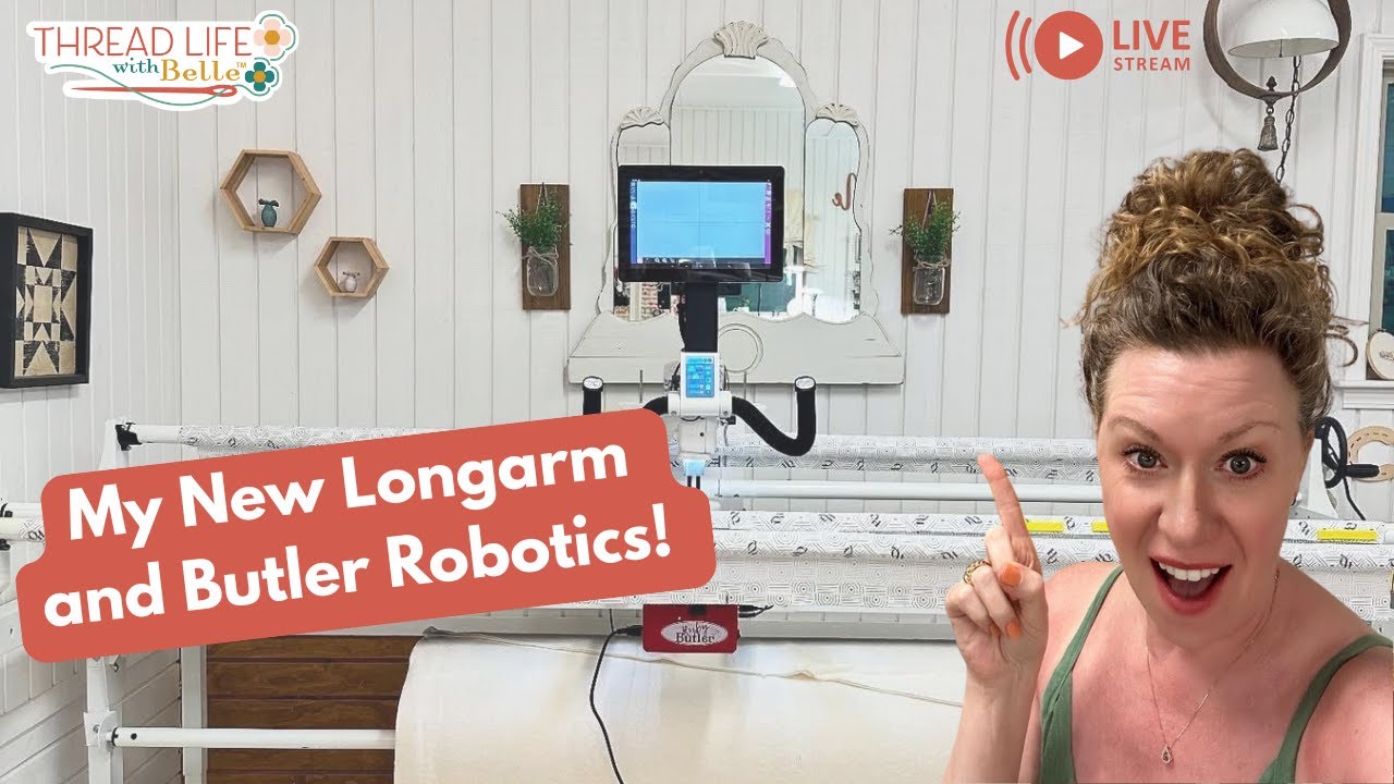 Butler Robotics Ruby for Edge to Edge Quilting w/ New King Quilter 2 Elite Longarm & 8 ft Frame