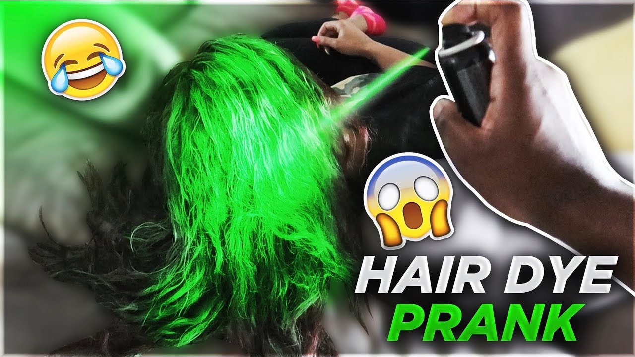 HAIR DYE PRANK ON WIFE!!! (SUPER FUNNY)