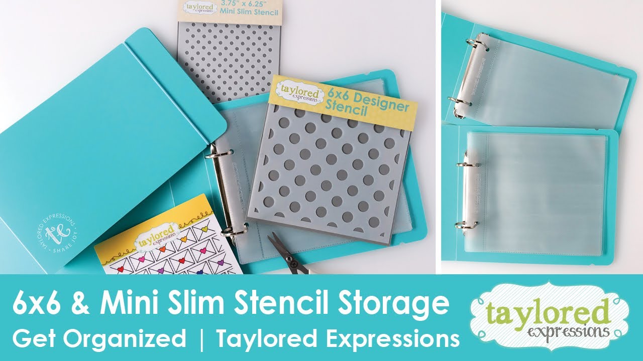 6x6 & Mini Slim Stencil Storage Solutions | Get Organized | Taylored Expressions
