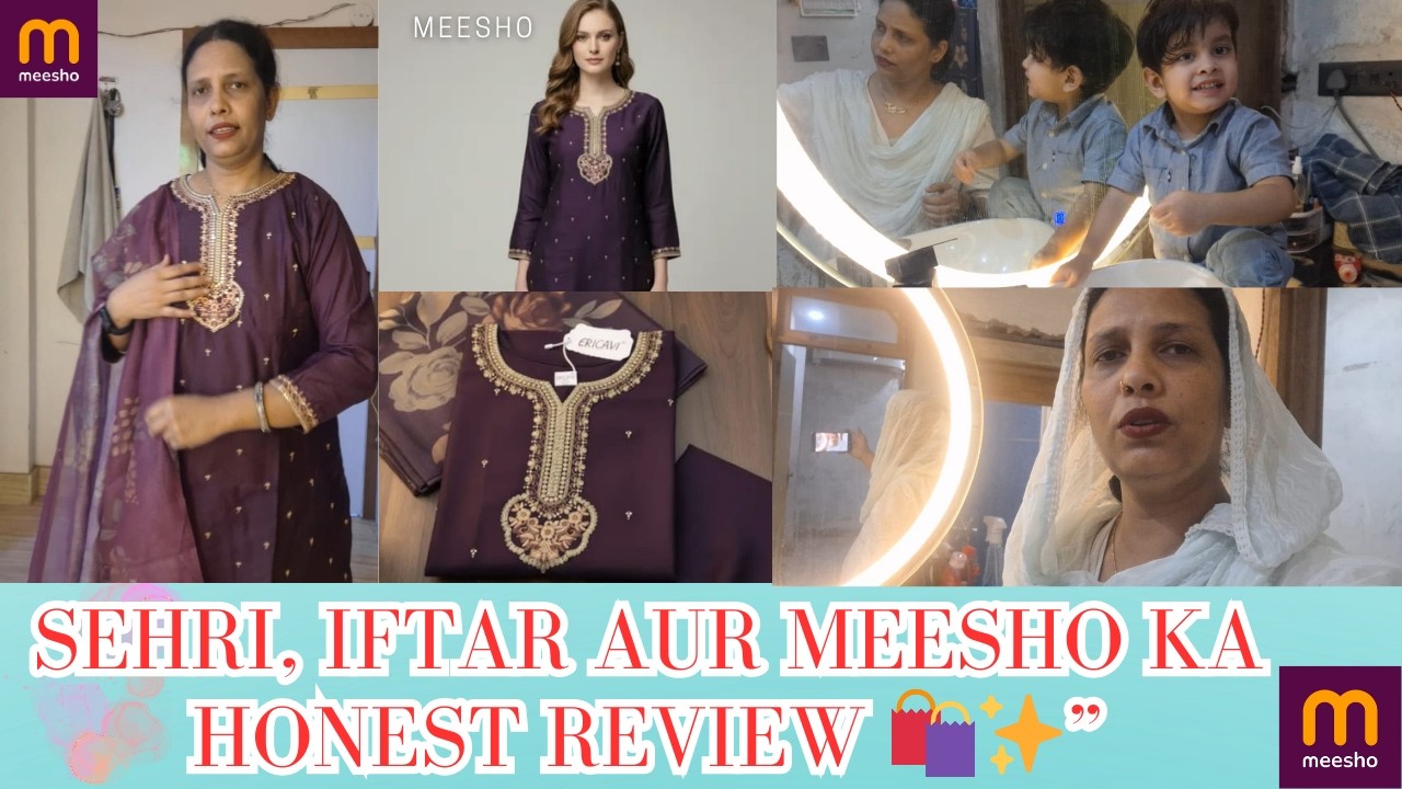 “Full Ramadan Day 🌙 + Meesho Review 😱”
