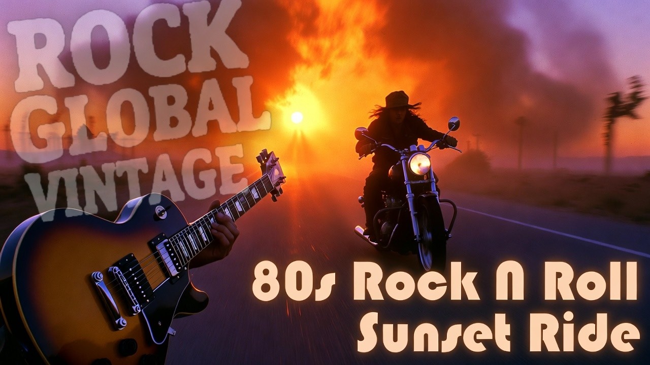 Best Rock Global Vintage 🤘 80s Rock N Roll Sunset Ride 🔥 Vintage Guitar Soul