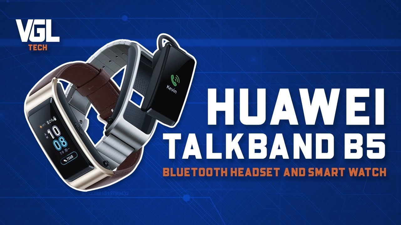 Unboxing Huawei Talkband b5 bluetooth headset and smart watch