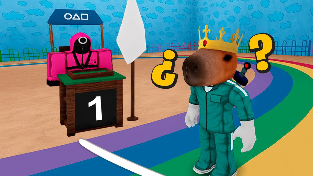 squid games 2 con streamers en roblox...