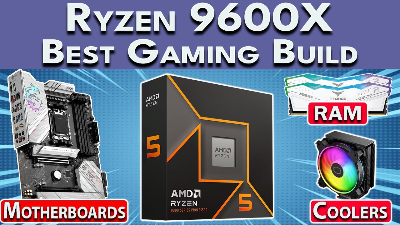 Best Ryzen 9600X Gaming PC Build 🛑 Best GPU, RAM, Motherboard & More