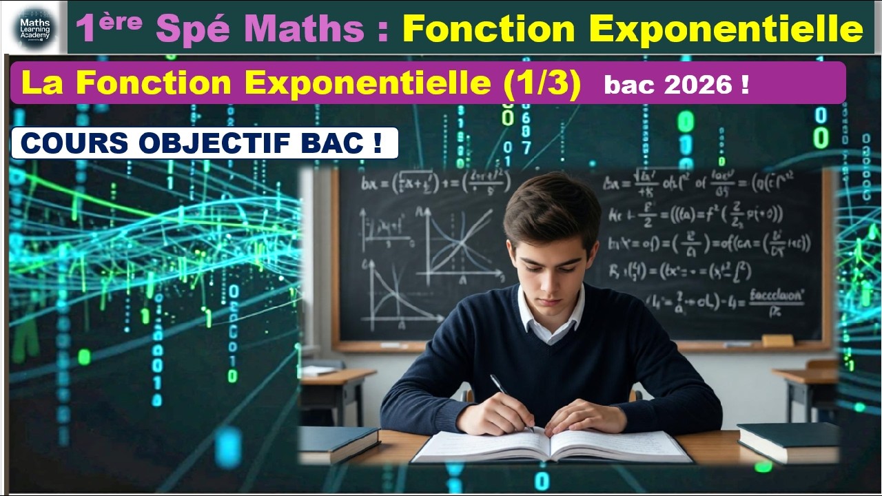Fonction exponentielle : définition, théorèmes, méthode d'Euler — COURS | 1ère Spé Maths