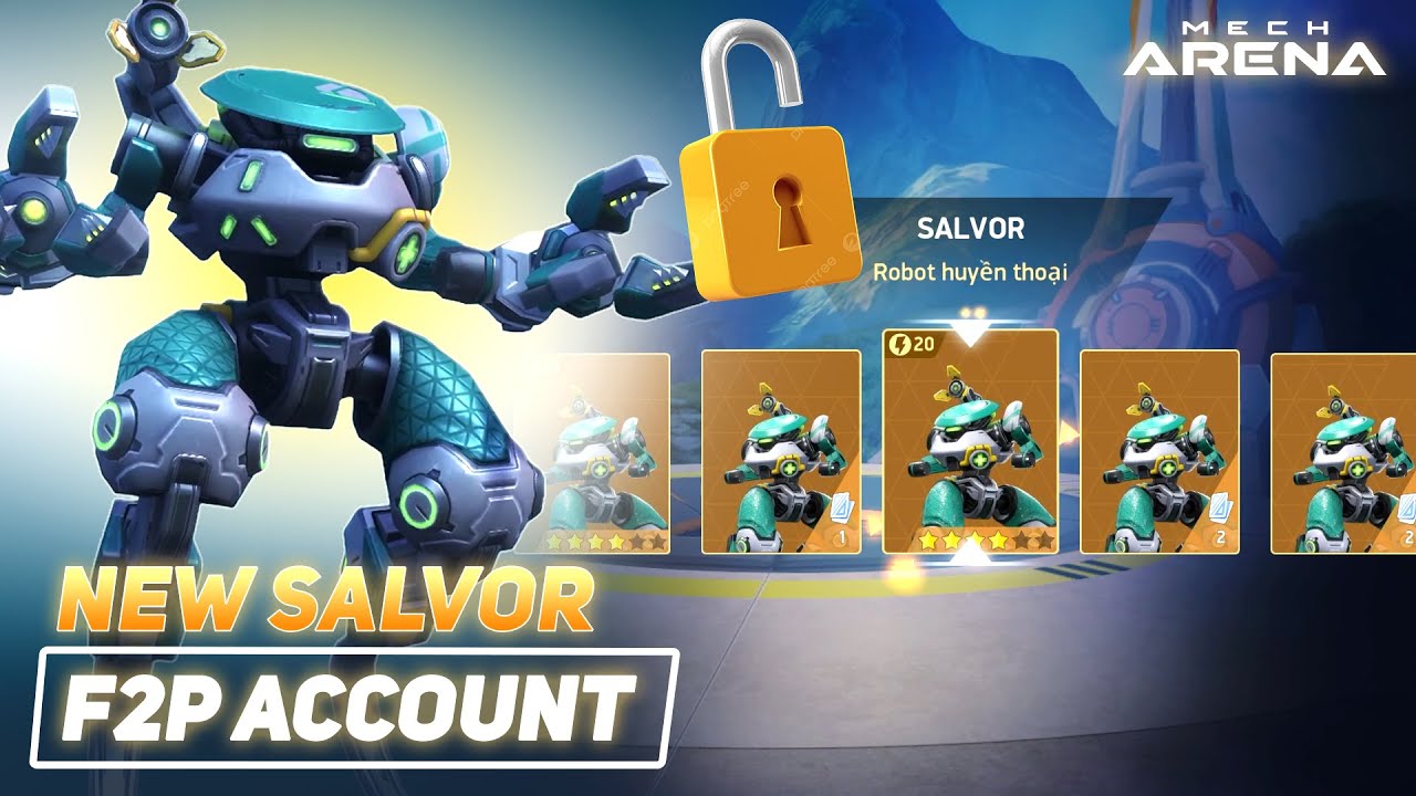 F2P: Unlocked Legendary Support Mech | Salvor Graviton Beam 10 | Mech Arena