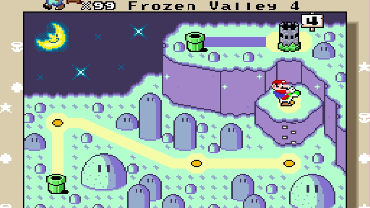Super Mario World: Return to Dinosaur Land - World 4 (Frozen Valley)