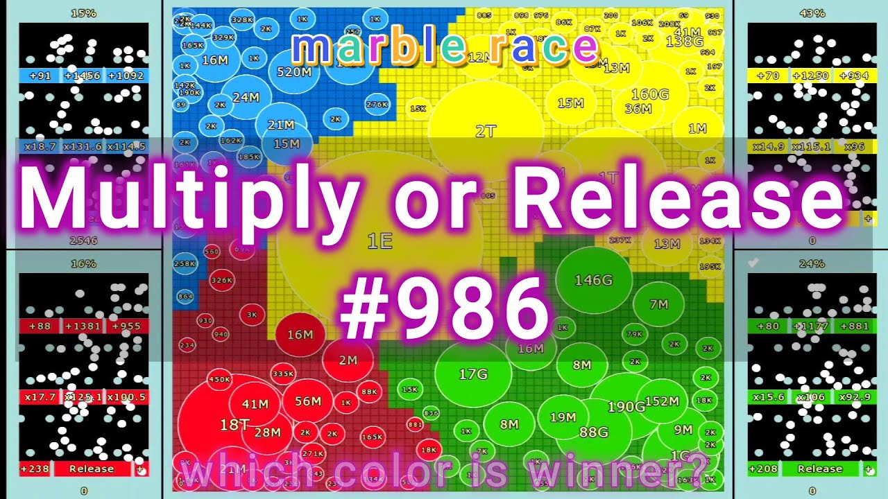 Multiply or Release #986   Marble Race