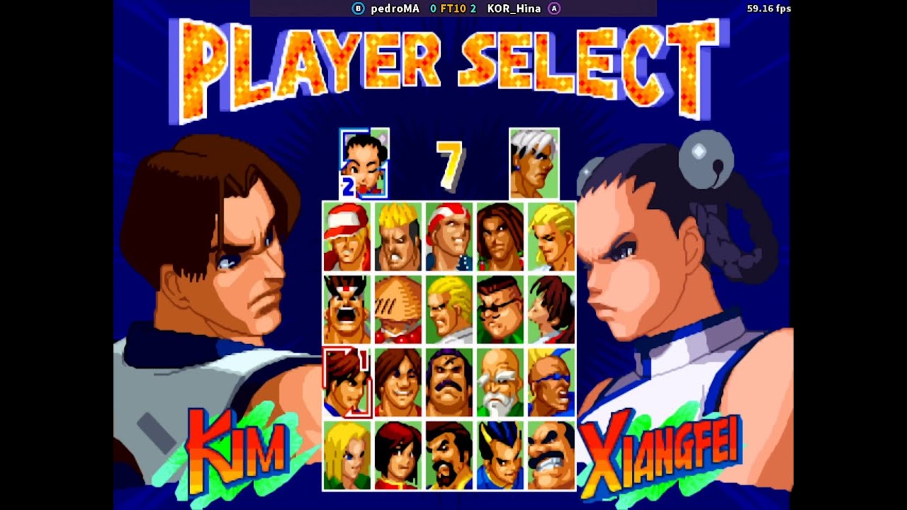 260201 pedroMA vs KOR_Hina (real bout fatal fury 2, 리얼 바웃 아랑전설 2, 고전 네오지오 격투 게임, 격겜)
