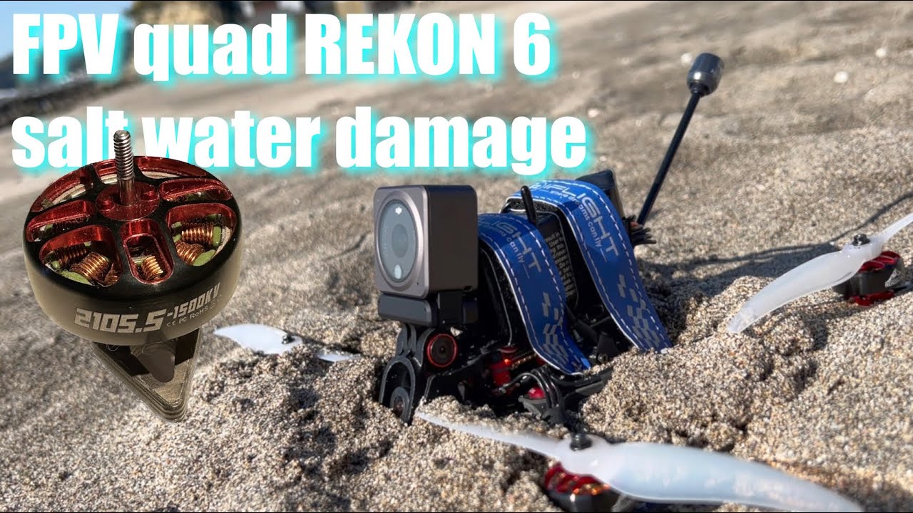 FPV electric motor repair / salt water / sand damage recovery Rekon 6 | engine cleaning & recovery?!