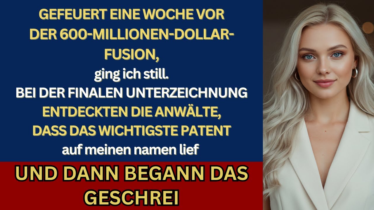 CEO feuerte mich vor 600-Millionen-Deal – dann fiel sein Imperium nach meinen Bedingungen…