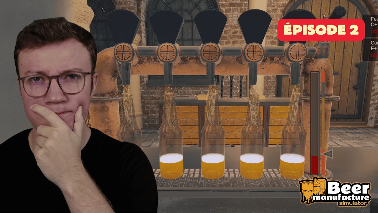 Beer Manufacture Simulator : J'installe une nouvelle machine de remplissage (jeu complet) ! EP2