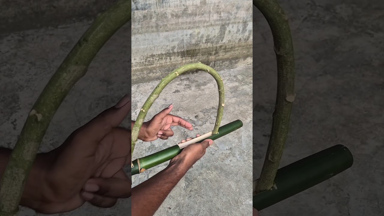 DIY &ldquo;weapon&rdquo; build &mdash; handmade experiment (safe test) ⚠️ #bamboogun #creativebuild @ #diygun