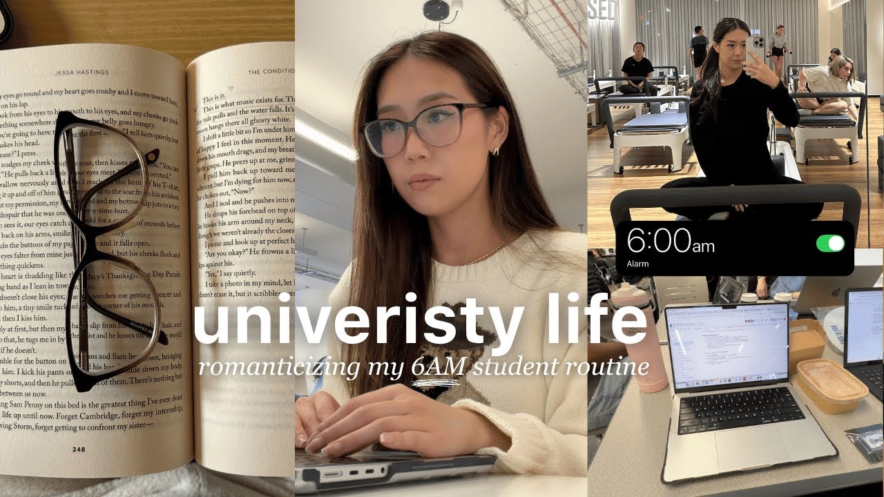 Romanticizing my 6AM productive university day | study grind, campus days & real life moments