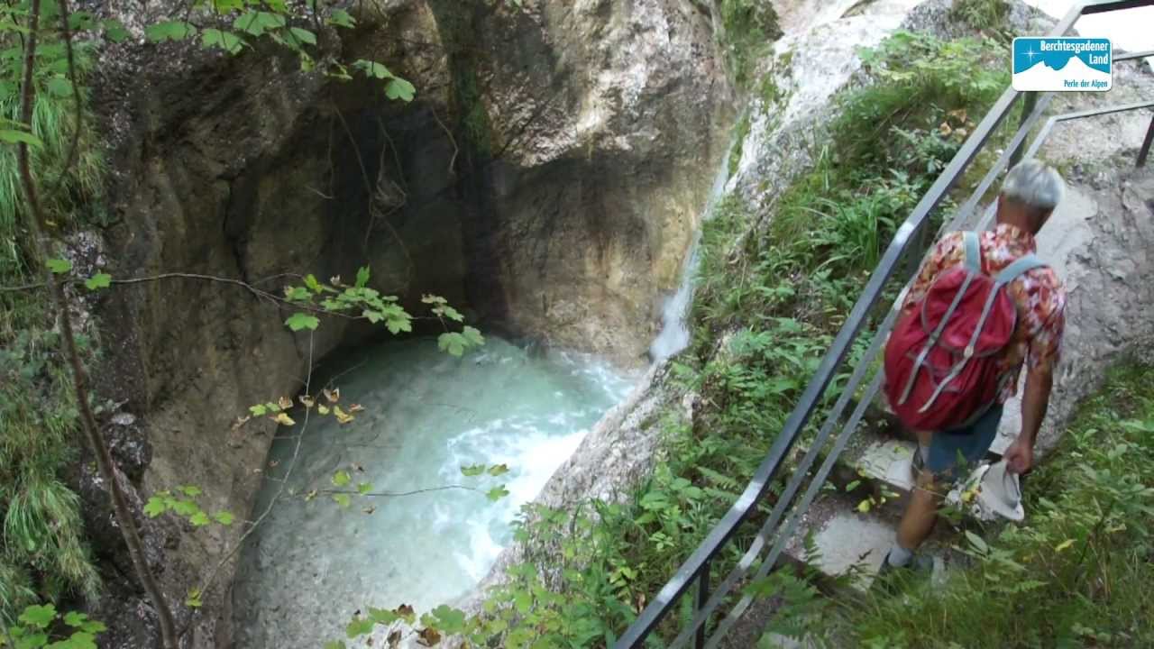 Almbachklamm, Marktschellenberg. Wandern in Oberbayern Berchtesgaden Bayern