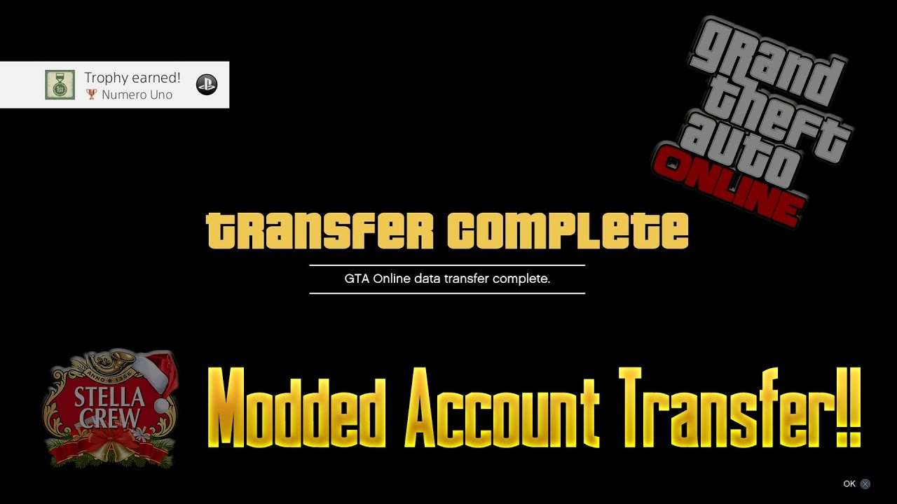 GTA 5 Online - MODDED ACCOUNT TRANSFER!! By Stella Crew!