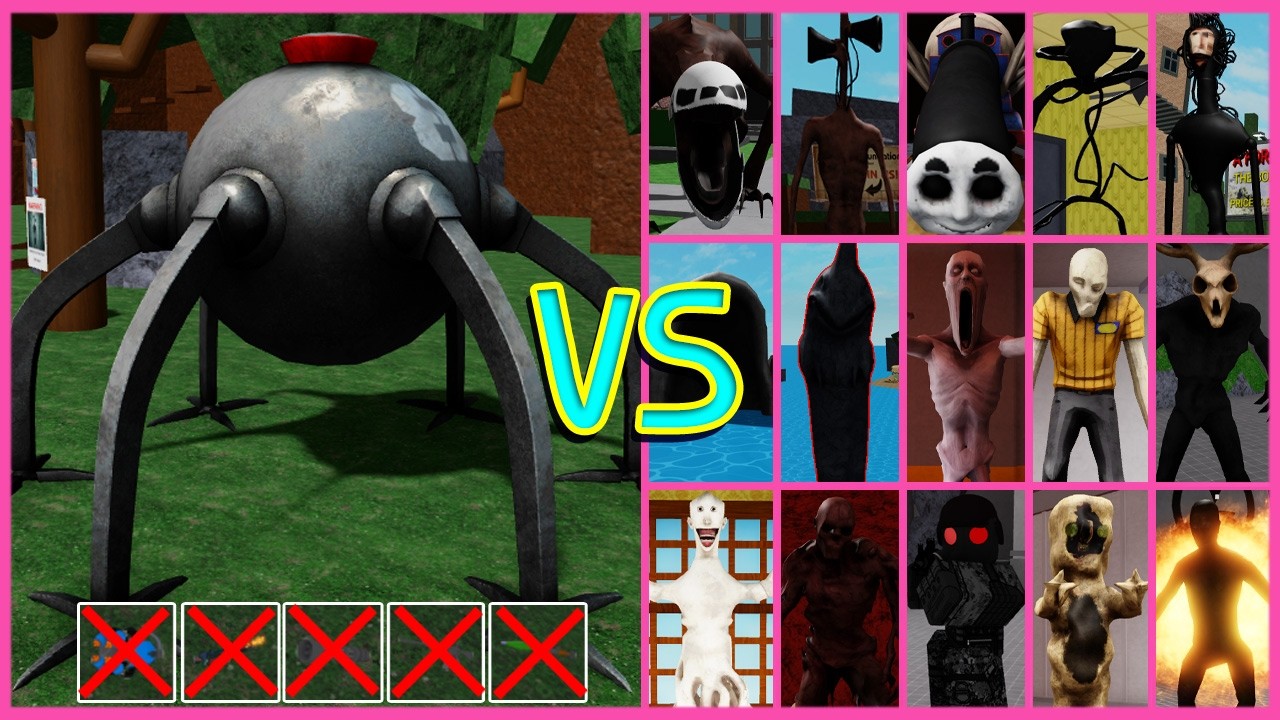Roblox - Omnidroid  Vs All Boss in SCP MORPH