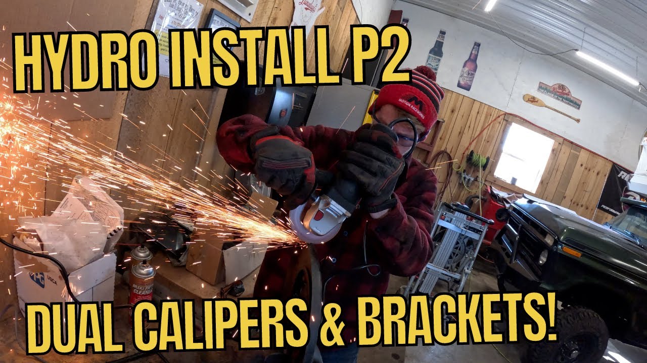 GKTech Dual Caliper Brackets on the 350z! (Hydro Ebrake Install Part 2)