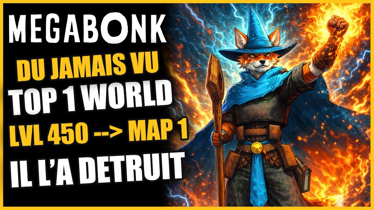 LE TOP 1 WORLD JAMAIS VU: LVL 450 MAP 1 WTF sur MEGABONK FR (commentaries)