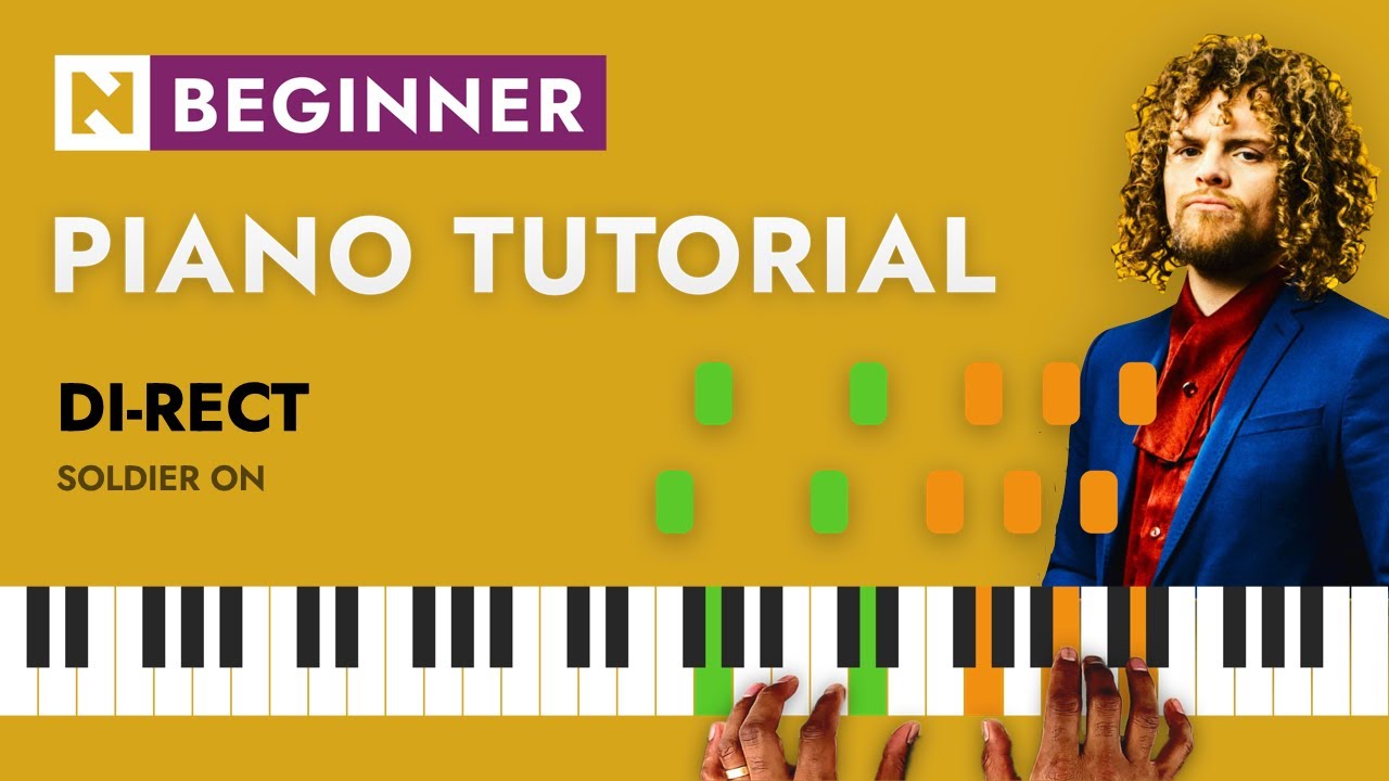 DI-RECT - Soldier on | 🎹 PIANO TUTORIAL | BEGINNER