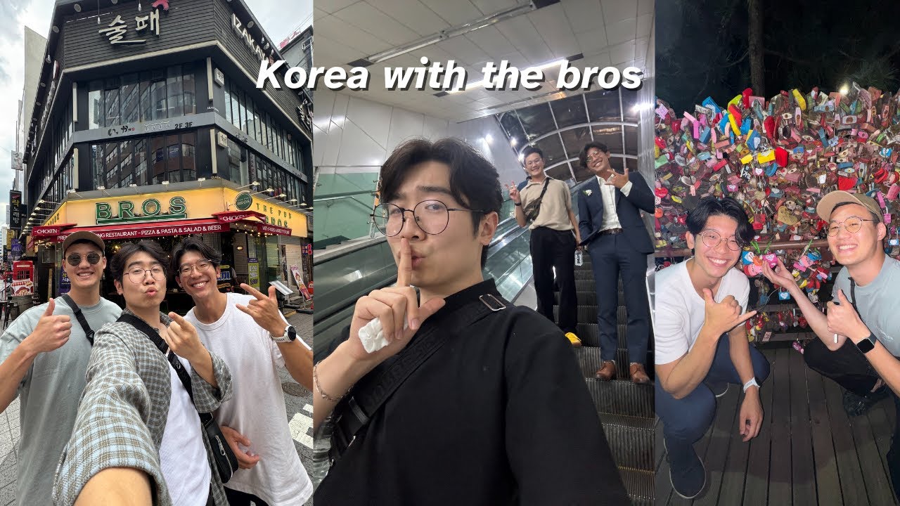 My Brother Spends A Week In Korea🇰🇷 | traveling with bros, RJ takeover, vibes