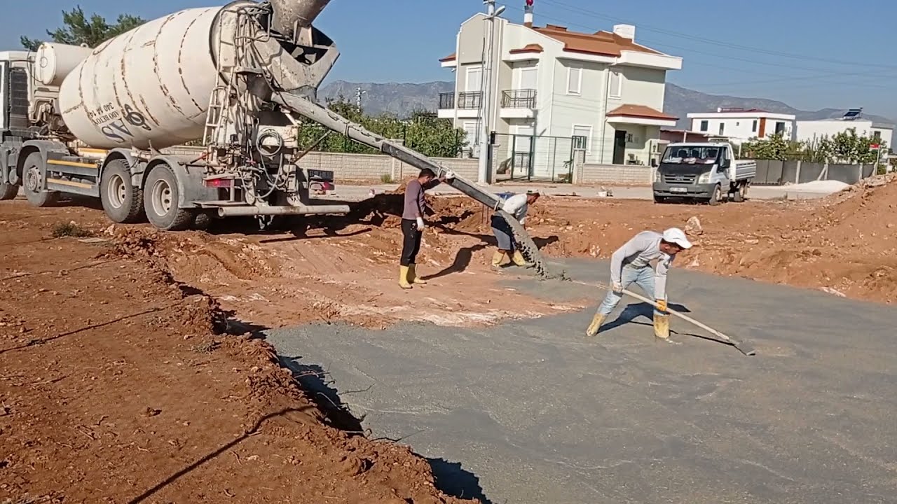 Müstakil ev toplam beton maliyeti ve grobeton dökümü
