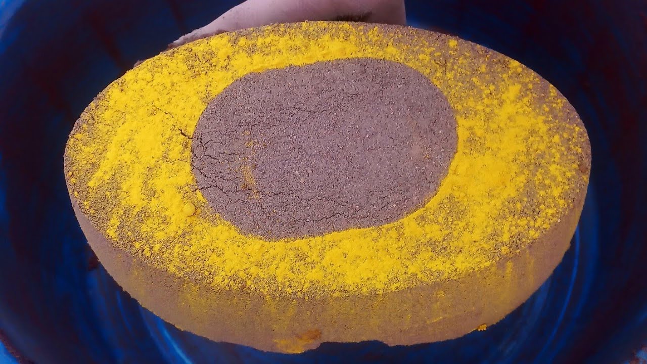 New Video 💛of Brown Dirt Oval Shapes|| Dry water crumbling and dipping mixing Pouring mixing