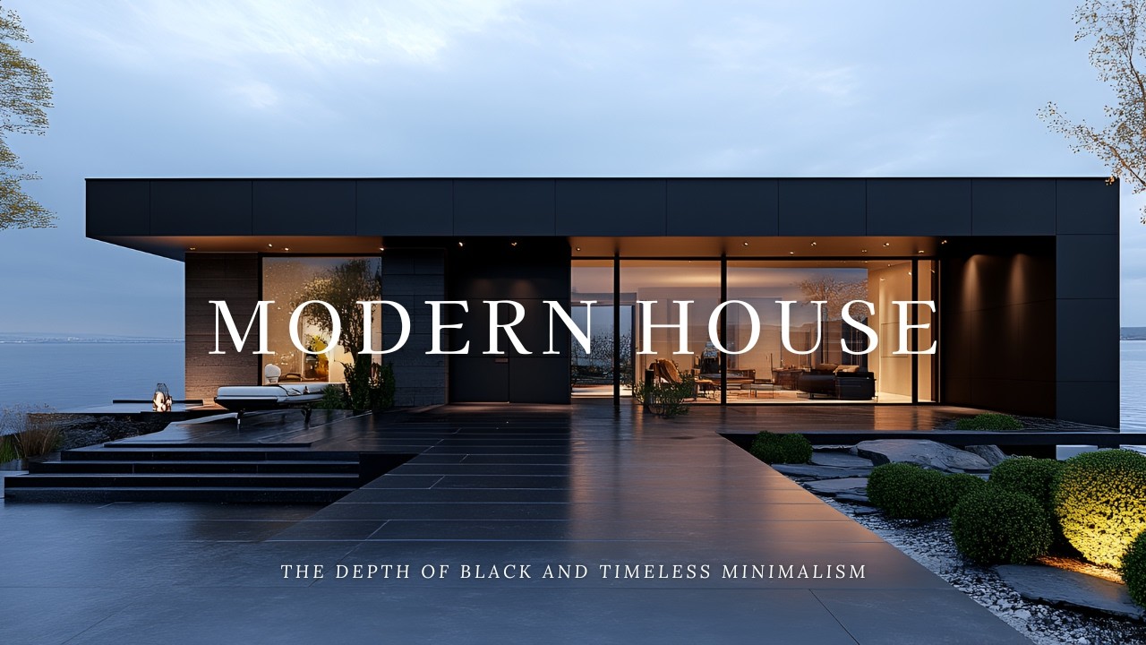 Modern House Design Vision: The Depth of Black and Timeless Minimalism