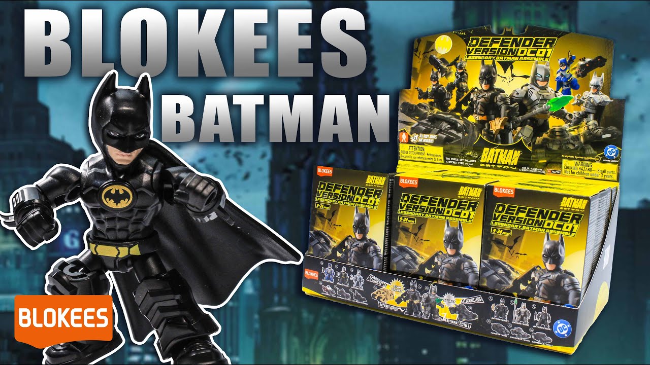 Blokees DC Defender BATMAN model kits (These are kinda weird?) - LIVE BUILD
