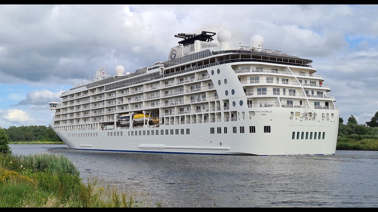 Rendsburg Large ships in the Kiel Canal near the high bridge, seagoing vessels, big ships in the NOK