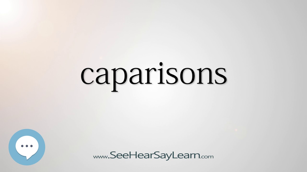 caparisons (Every English Word Pronounced) 📕🔊🗣️😎✅