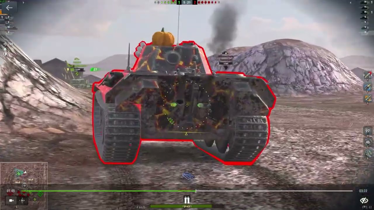 AMX 12T   2036dmg, 3kills, class2