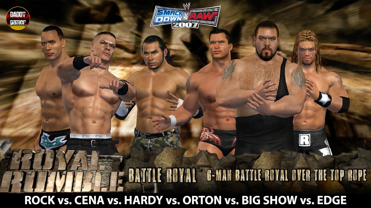 Рок против Сины против Харди против Ортона против Биг Шоу против Эджа | Королевская битва | WWE S...