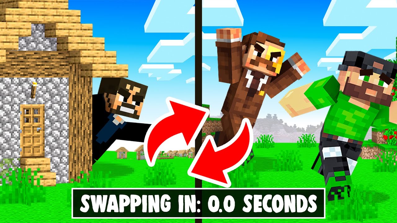 Toxic SWAP MODE Hide and Seek in Minecraft