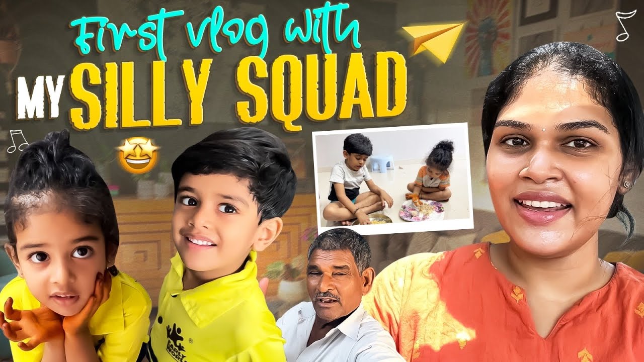 First vlog with my Silly Little Squad || Prasad Mama Is here || Swetha Bondalapati