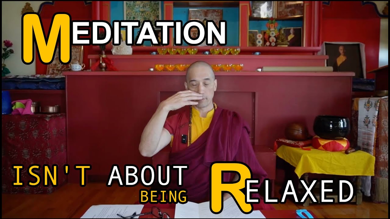 Meditation isn't about just becoming very relaxed! There's more to it than you might think!