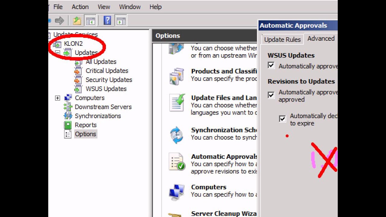 WSUS GPO, Ayarlar, Update Approve, Computers
