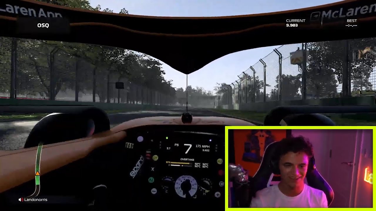 Can Lando Norris drive without the racing line on F1 2021?