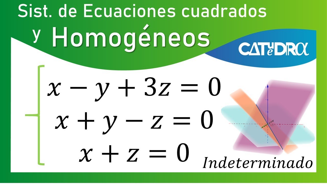 Sistema de Ecuaciones Homogéneo Indeterminado