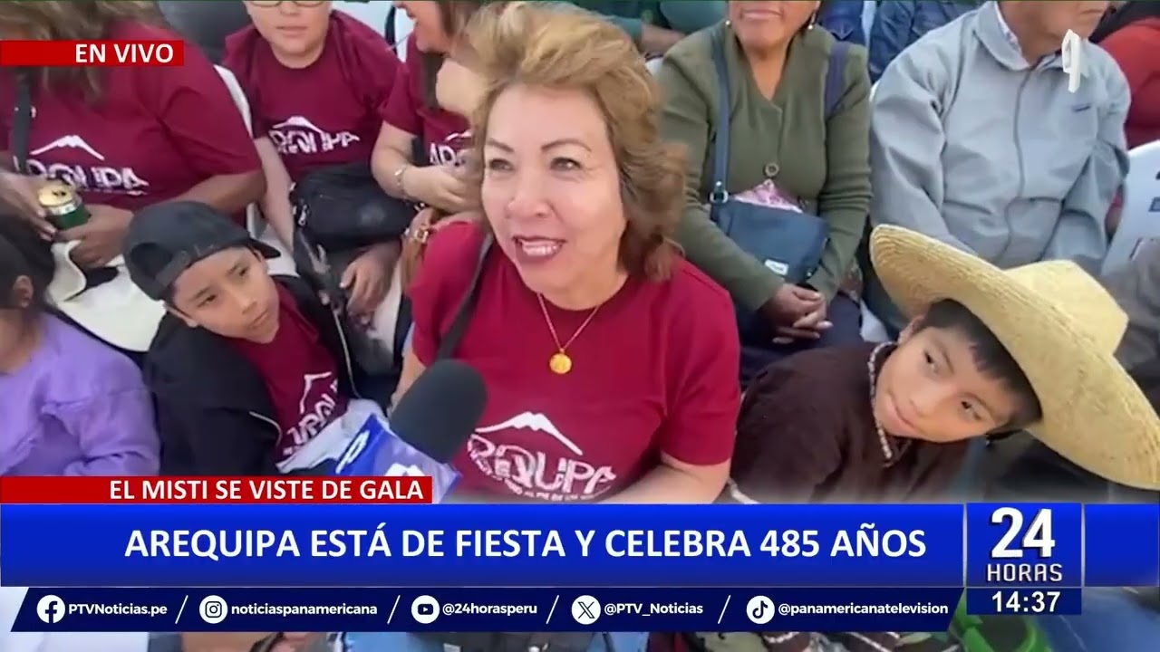 Arequipa celebra su 485 aniversario con multitudinario Corso de la Amistad