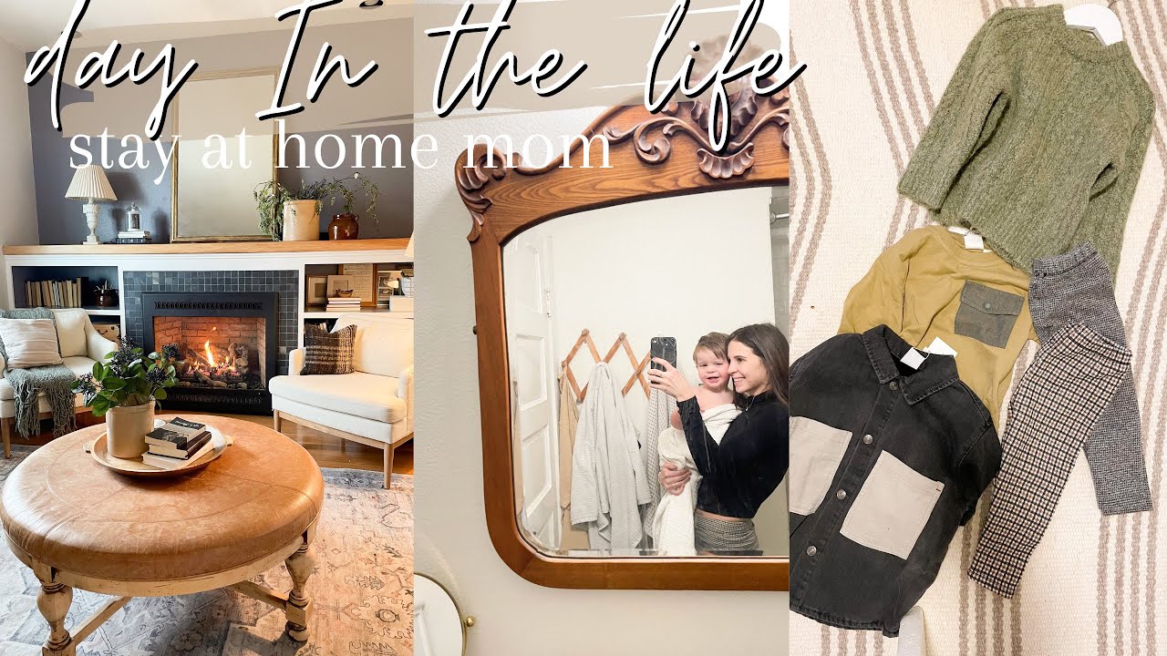 mantle decorating + zara kids haul | stay at home mom ditl