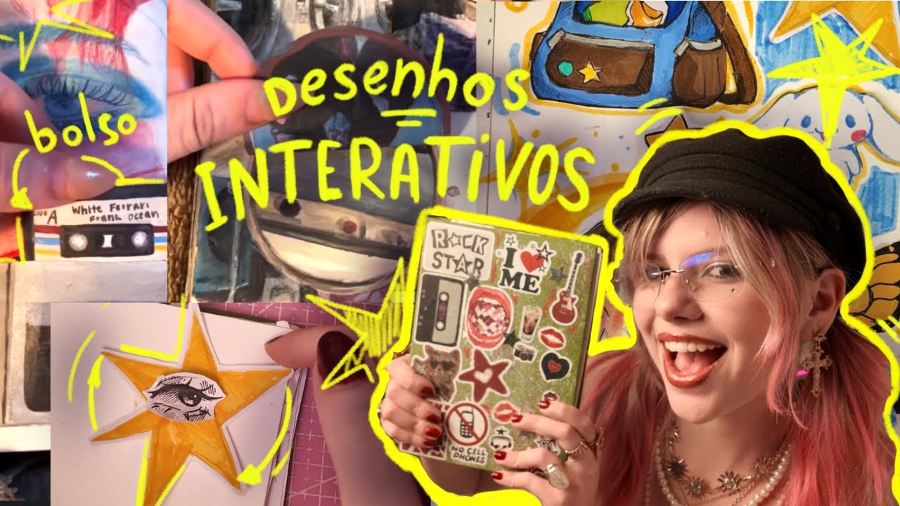 COMO FAZER DESENHOS INTERATIVOS NO SKETCHBOOK | Vick Arts