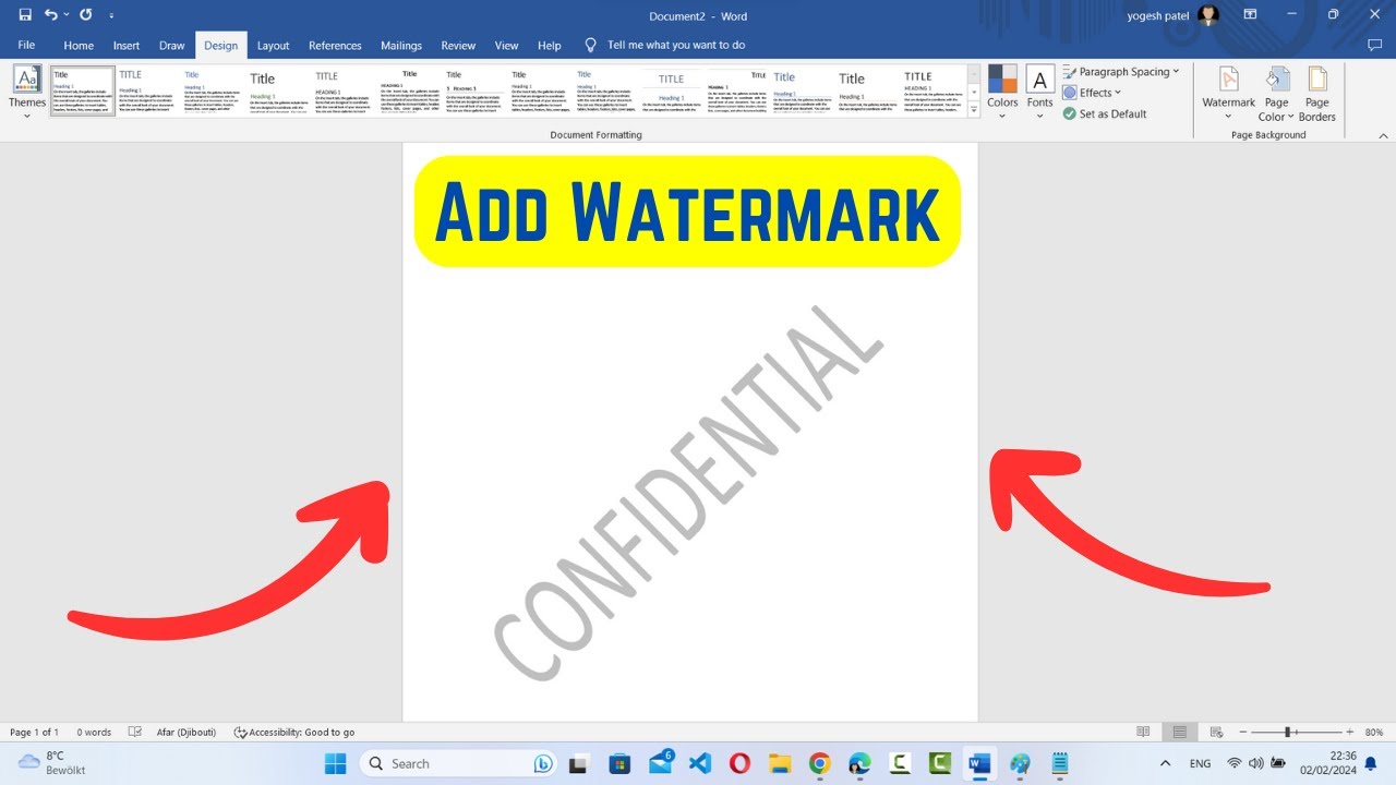 Как добавить водяной знак в Microsoft Word