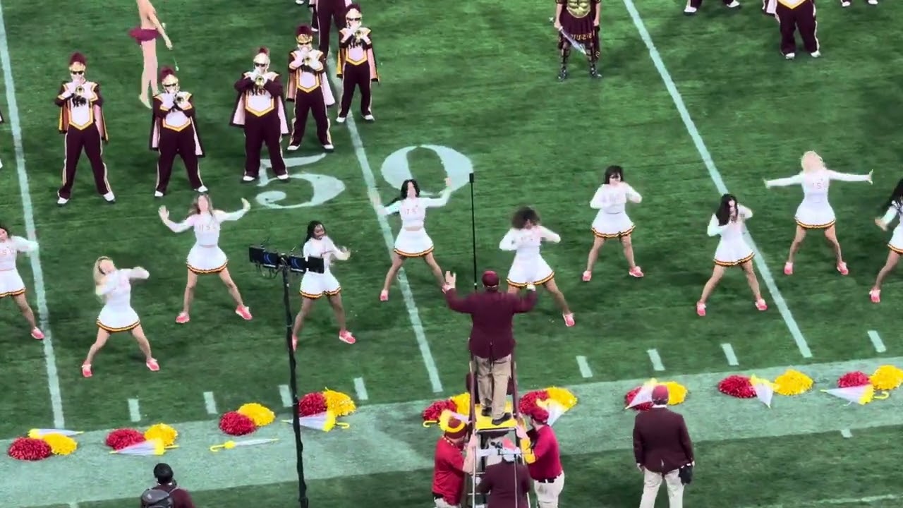 USC Band Performance at 2023 Holiday Bowl Halftime, San Diego Petco Park