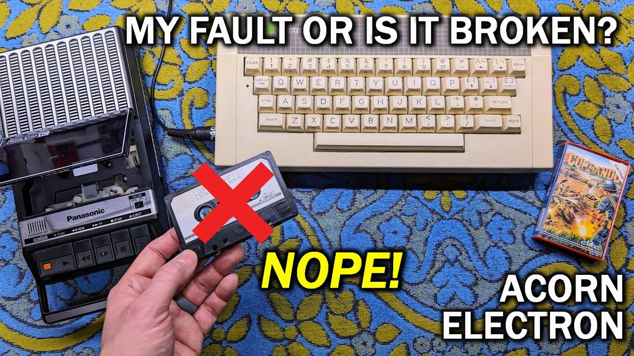 This Acorn Electron won't load anything from tape #repair
