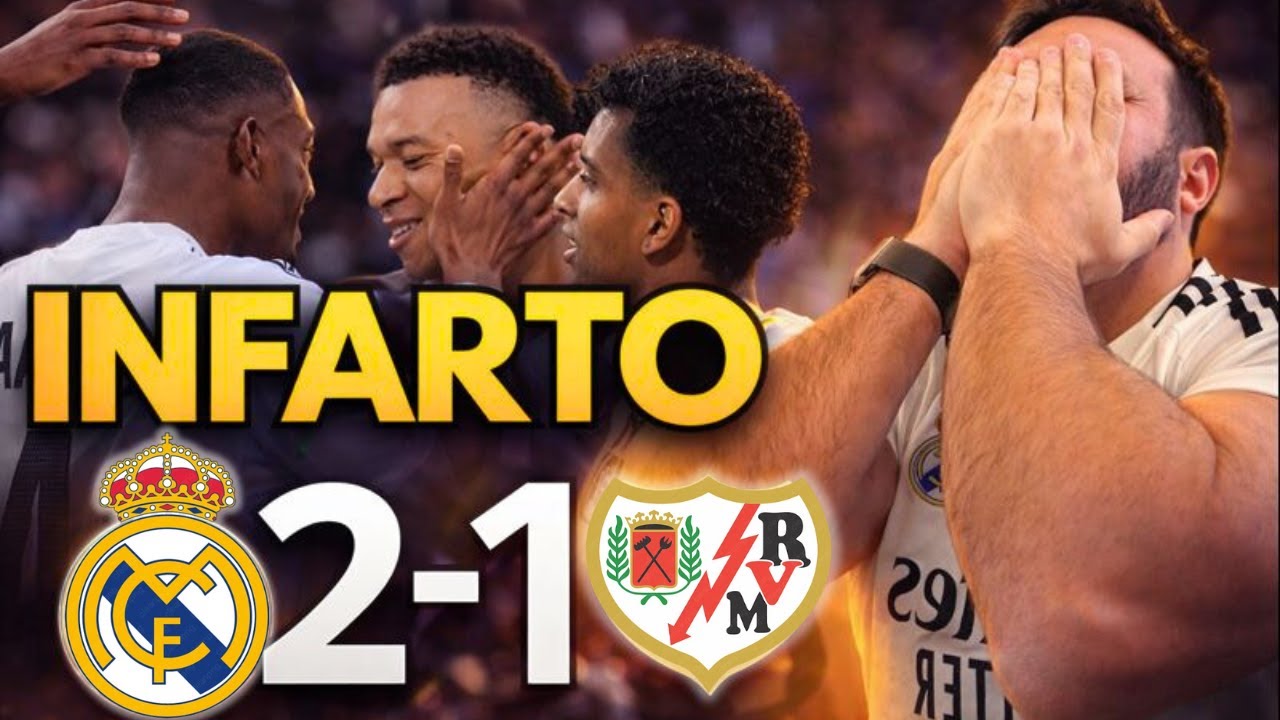 Real Madrid SUFRE PARA GANAR 2-1 AL Rayo Vallecano, yo EXPLOTO!!