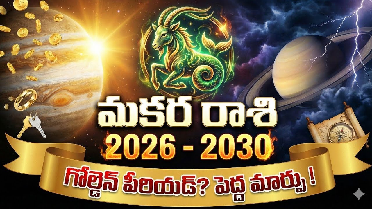 2026-2030 మకర రాశి వారికి అసలైన రాజయోగం! కానీ 2028లో ఆ ఒక్క గండం? | Makara Rasi Full Predictions
